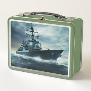Navy Super Destroyer Metall Brotdose