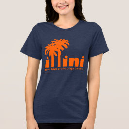Navy T - Shirt mit dem San Diego Illini Logo