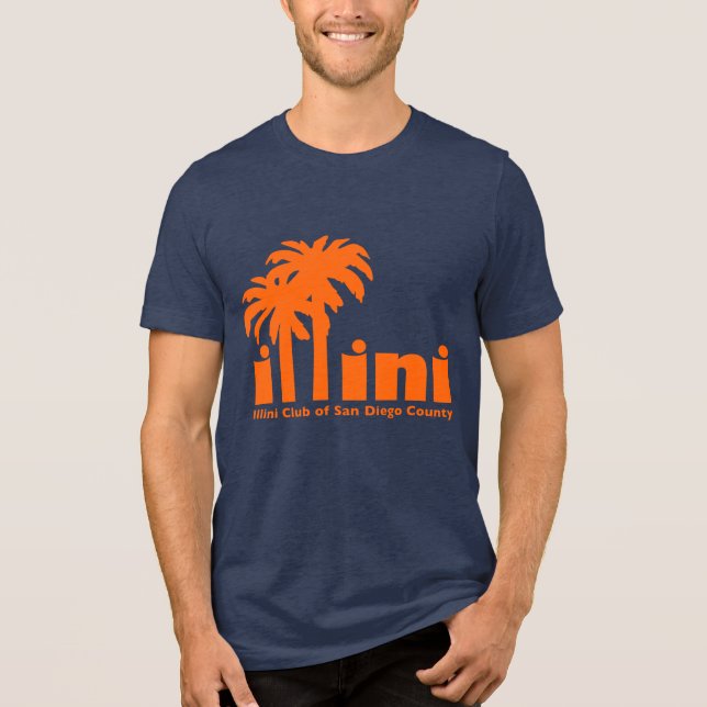 Navy T - Shirt mit dem San Diego Logo (Vorderseite)