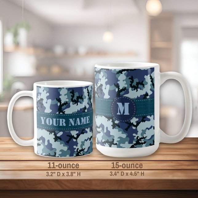 Navy-Tarnung Kaffeetasse (Von Creator hochgeladen)