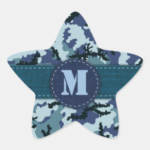 Navy-Tarnung Stern-Aufkleber