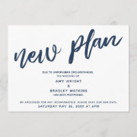 Navy Text vertagt Hochzeitsankündigung Neuer Plan