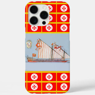 Navy Toskana Medici Nautıcal iPhone 16 Pro Max Hülle