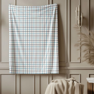 Navy und Blue Kariert Blanket Classic Karo Style Fleecedecke
