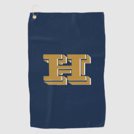 Navy und Gold FIU College Farben Golf Handtuch