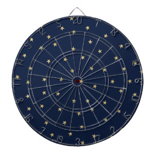 Navy- und Gold-Stars Dartscheibe