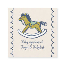 Navy und Mint Doodle Schaukelpferd Baby-Geschenkel
