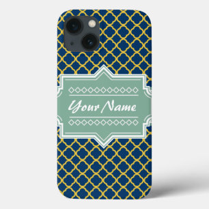 Navy und Minze Quatrefolie Personalisiert title_seo2