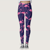 Navy und rosa Flamingo Muster