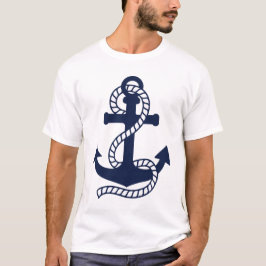 Navy und White Anchor T - Shirt
