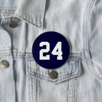 Navy und White Athlete Jersey Number