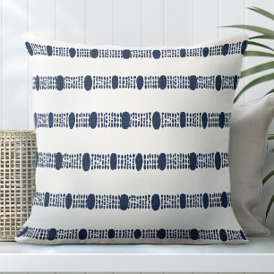 Navy und White Decorative Kissen