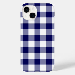 Navy und White Gingham Pattern Case-Mate iPhone Hülle