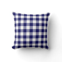 Navy und White Gingham Pattern