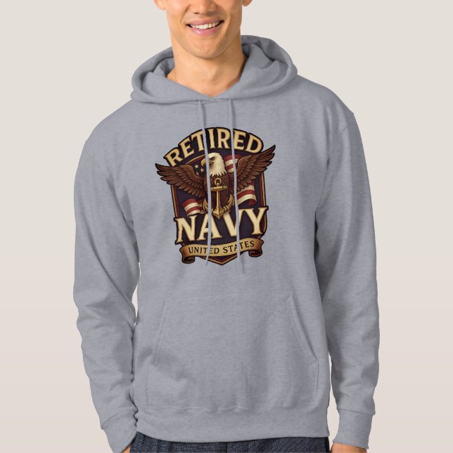 Navy - USN - Veteran Hoodie (Vorderseite)