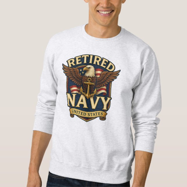 Navy USN Veteran Sweatshirt (Vorderseite)