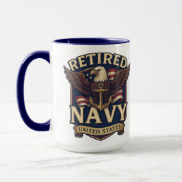 Navy USN Veteran Tasse