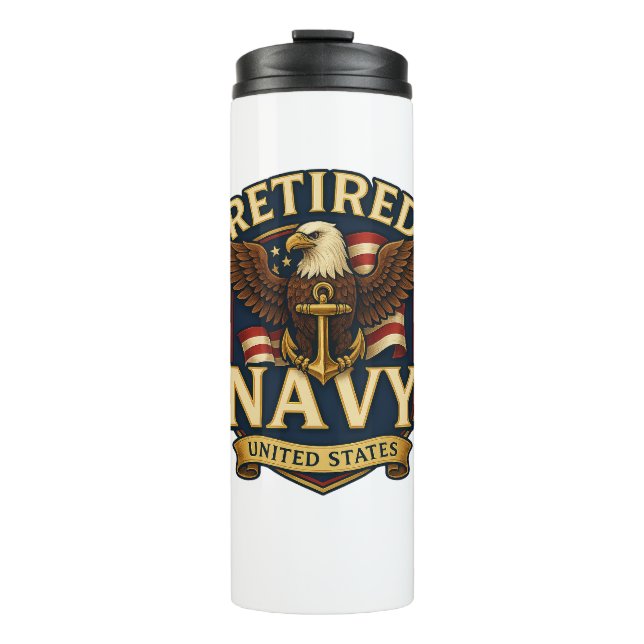 Navy USN Veteran Thermosbecher (Vorderseite)