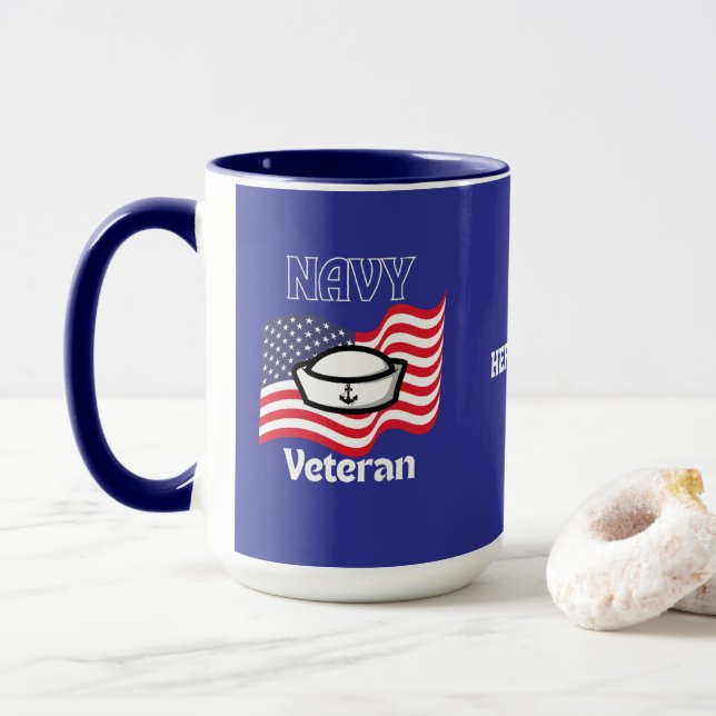 Navy Veteran Mug (Avec donut)