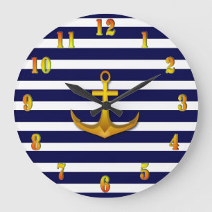 Navy Wall Uhr