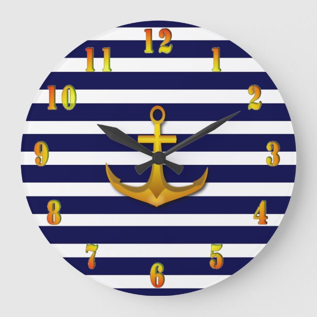 Navy Wall Uhr (Vorderseite)