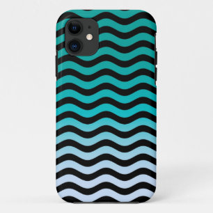 Navy Wavy Stripes Nautic Muster Case-Mate iPhone Hülle