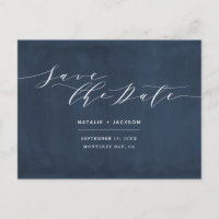 Navy + Weiß Hochzeit Save the Date