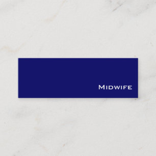 Navy weiße Midwomen-Visitenkarten Mini Visitenkarte