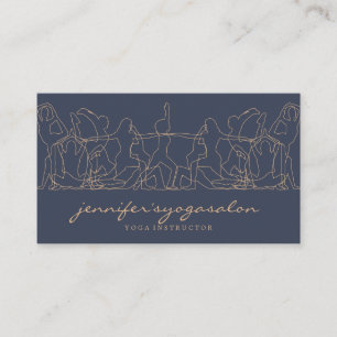 Navy-Yoga-Lehrer Namaste-Meditationstrainer Visitenkarte
