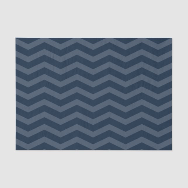 Navy Zickzack Seidenpapier (Vorderseite)