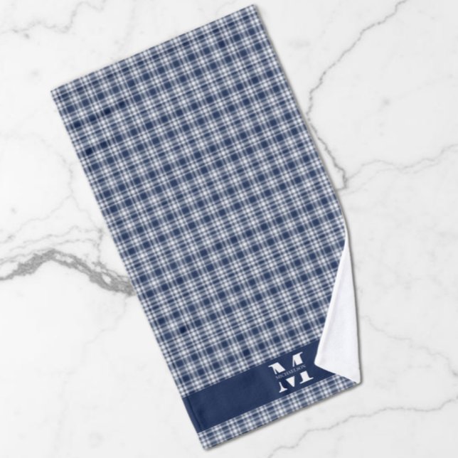 Navyblau Kariert Badhandtuch Set (Von Creator hochgeladen)