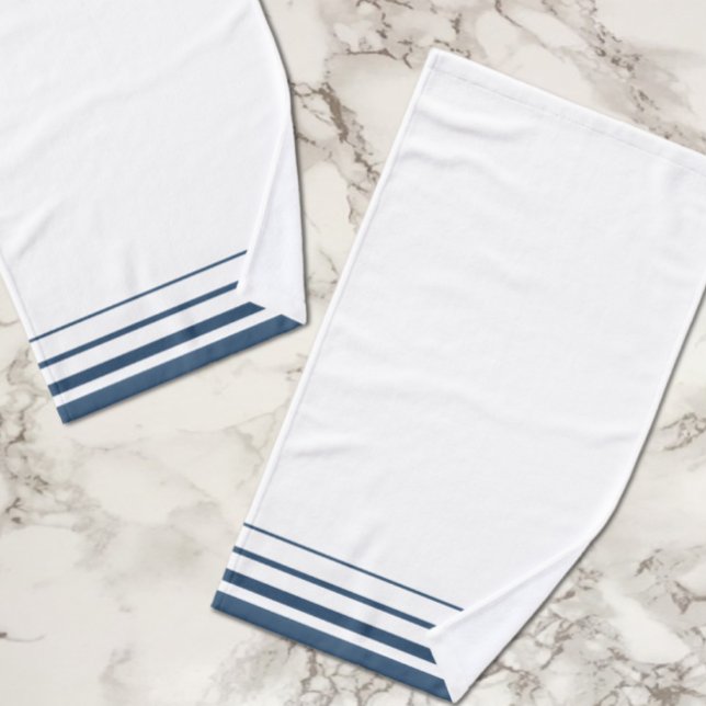 Navyblaue Streifen Rustikal Handtuch (Von Creator hochgeladen)