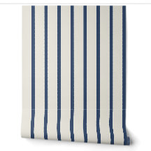 Navyblaue übergroße Ticking Stripe