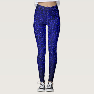 Navyblauer Glitter Leggings