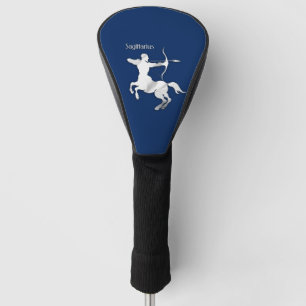 Navyblauer Schütze-Zodiak Golf Headcover