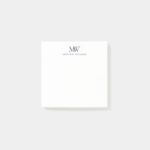 Navyblaues einfaches elegantes modernes Monogramm