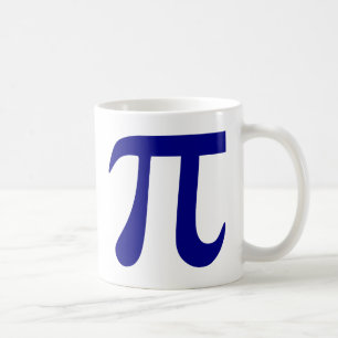 Navyblaues Pi-Symbol Kaffeetasse