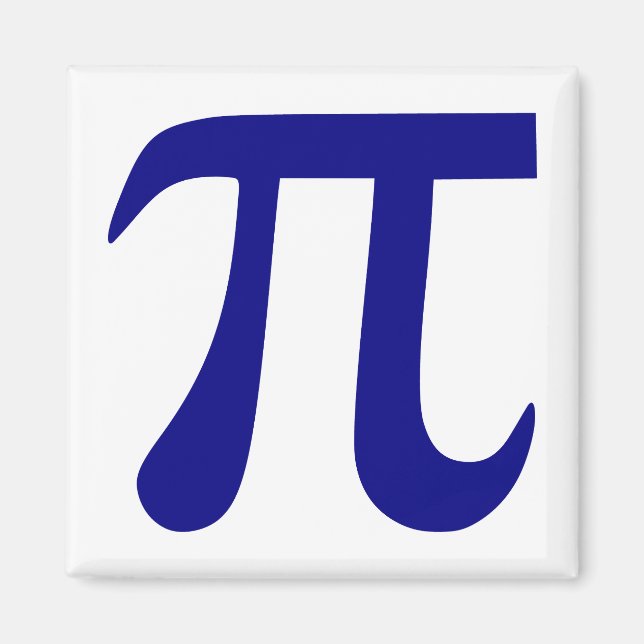 Navyblaues Pi-Symbol Magnet (Vorne)
