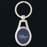 Navyh Personalisiert Script Trauzeugen Name&Monogr Schlüsselanhänger<br><div class="desc">Fügen Sie Ihrer Hochzeit eine persönliche Touch mit personalisierten Trauzeugen Schlüsselanhänger hinzu. Dieser Schlüsselanhänger zeichnet sich durch den Namen des personalisierten Trauzeugen im Schriftart-Stil aus,  mit Hochzeitsdetails im klassischen Weiß-Serif-Schriftart und Monogramm im hellblau-klassischen Serif-Schriftart-Stil als Hintergrund auf marinebasischem Hintergrund. Auch perfekt für Trauzeuge,  Brautvater,  Ringträger und mehr.</div>