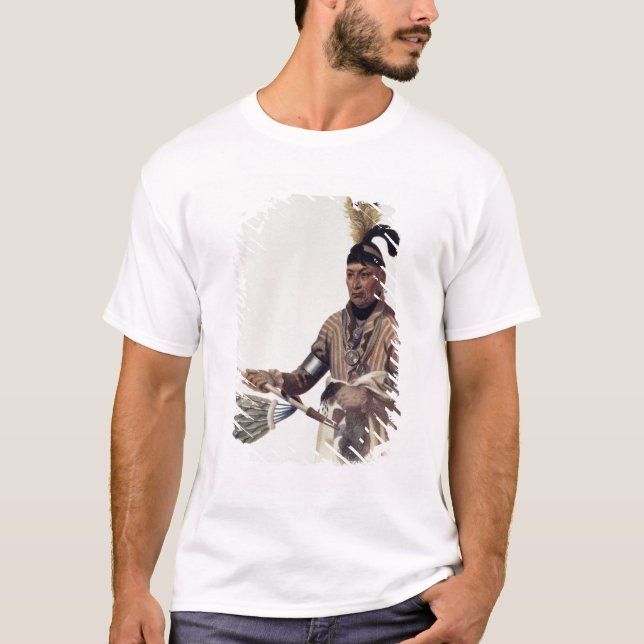 Naw-Kaw oder "Holz", ein Winnebago-Leiter T-Shirt (Vorderseite)