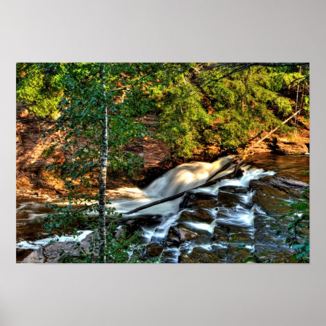 Nawadaha Falls, Michigan Poster (Vorne)