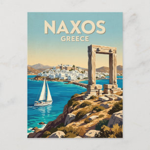 Naxos Portara Griechenland Postkarte