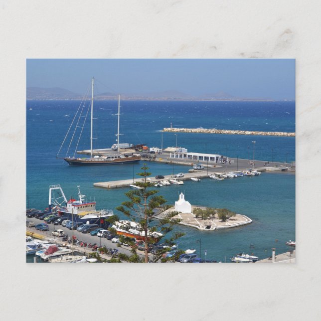 Naxos Town Postkarte (Vorderseite)