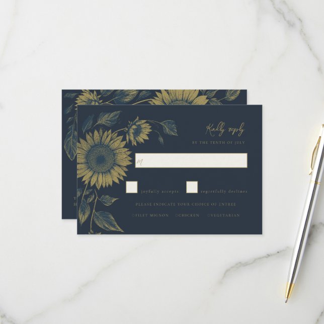 Nay Rsvp-Karte RSVP Karte (Vorderseite/Rückseite Beispiel)