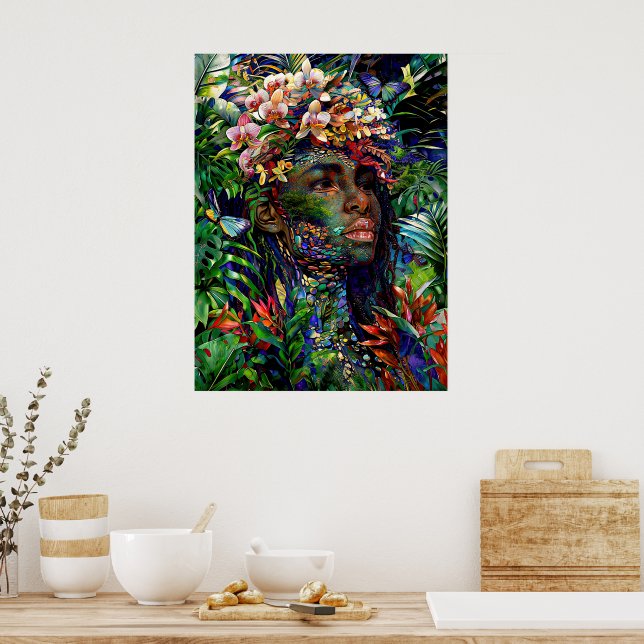 “Nayari” - Jungle Mirage - Women In Amazonia   Poster (Küche)