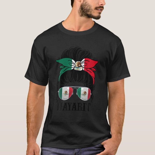 Nayarit Mexico Pride Mexican Flag Staat T Shirt (Vorderseite)