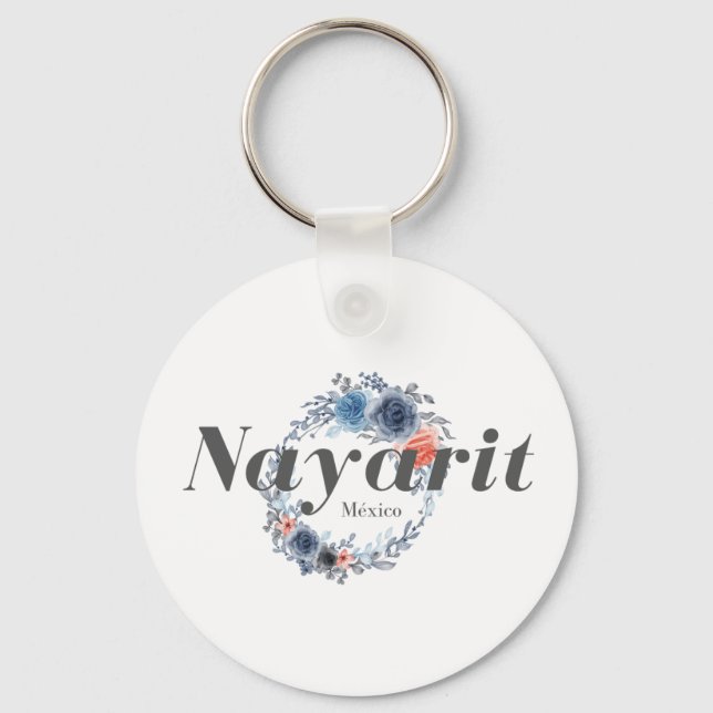 Nayarit Mexico Reiseziel Bridesmaid Schlüsselanhänger (Vorderseite)