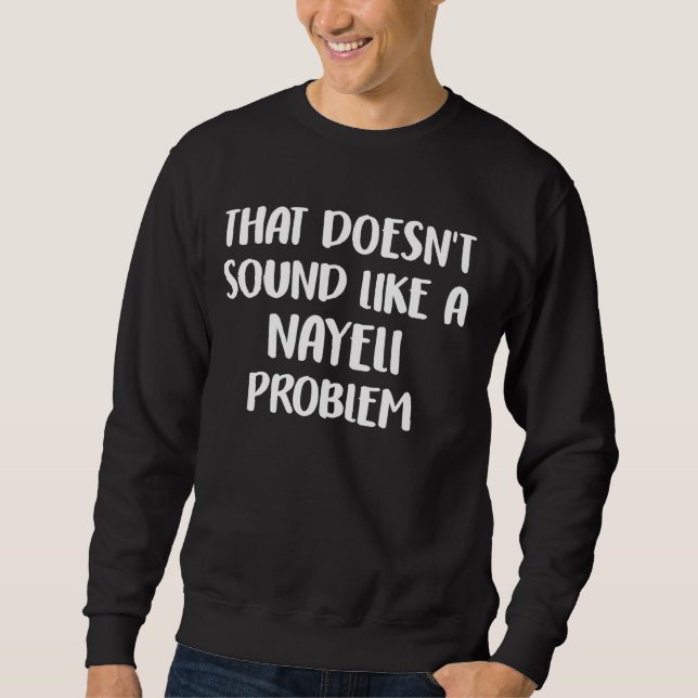 NAYELI Personalisierte Niedliche Blume Girls NAYEL Sweatshirt (Vorderseite)
