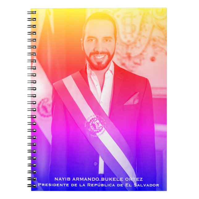 Nayib Bukele, Präsident von El Salvadore Notizblock (Vorderseite)