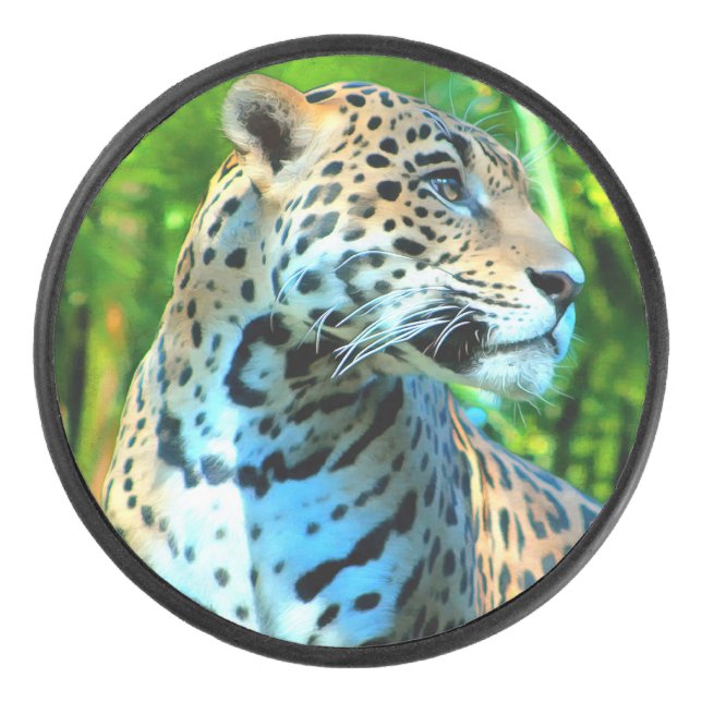 Nayla der Jaguar Eishockey Puck (Vorderseite)